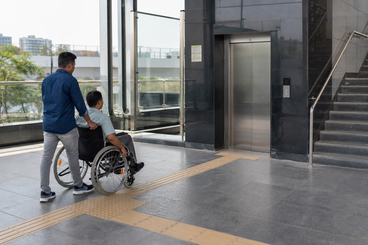 Accessible metro lift and inclusive station design